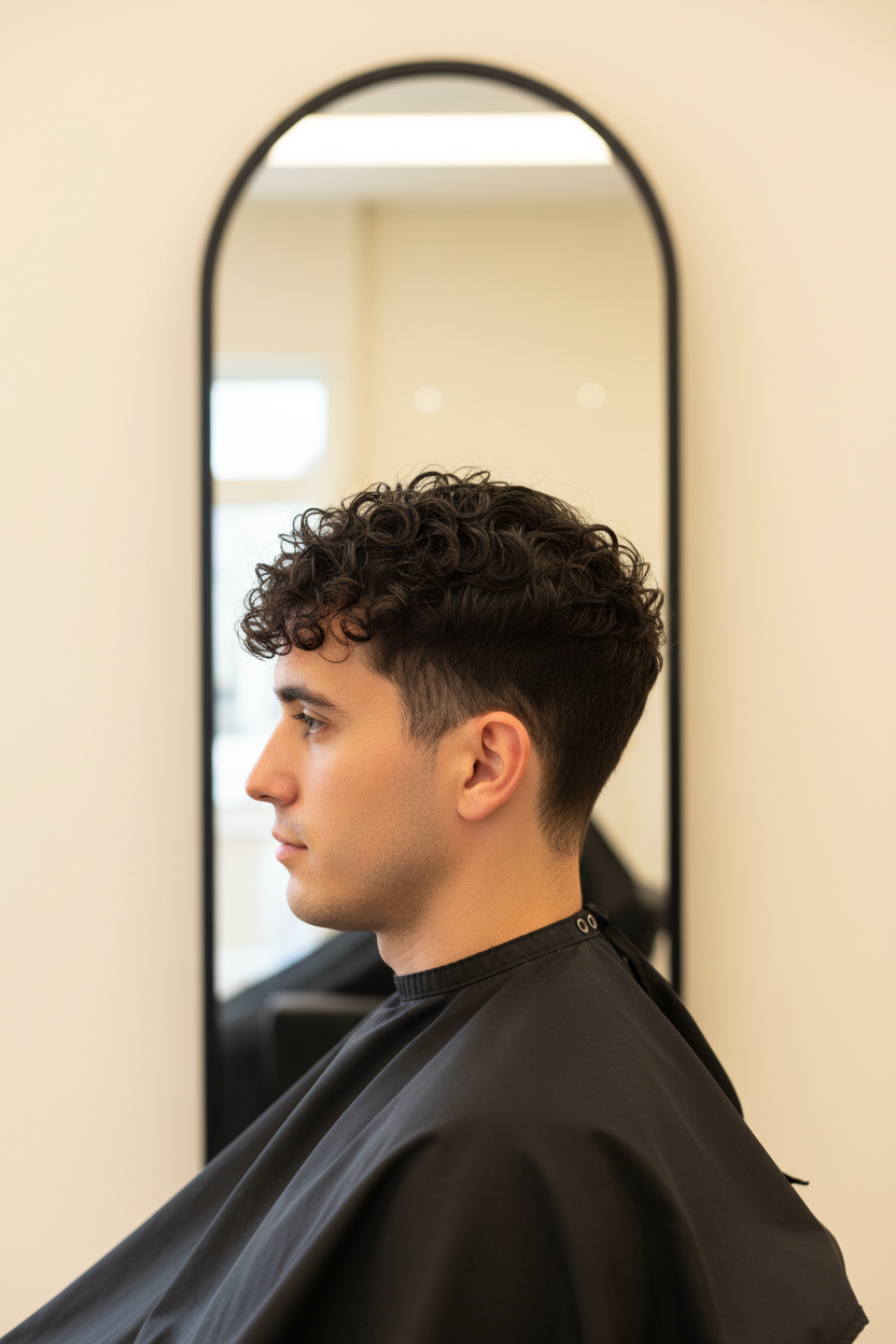 Permanent Curls Short Hair Gent at Beauty Emporio Salon