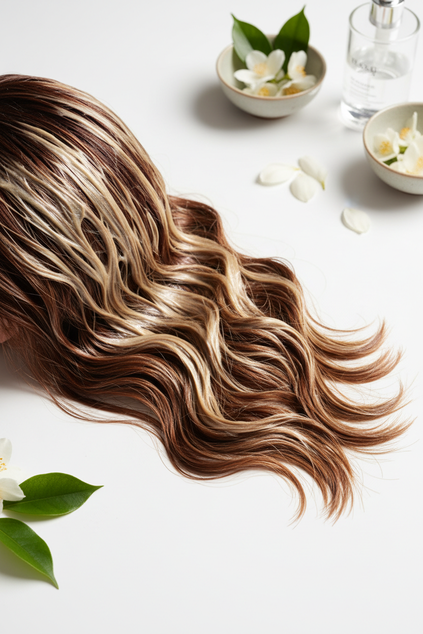 Luxurious hydrating hair treatment mask result