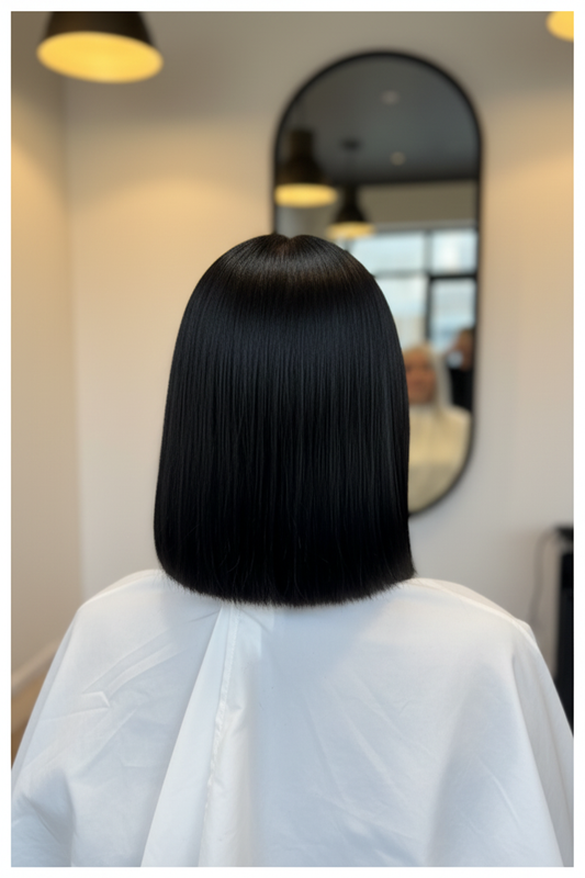 Keratin Short Hair Medium Density black hair at Beauty Emporio Salon