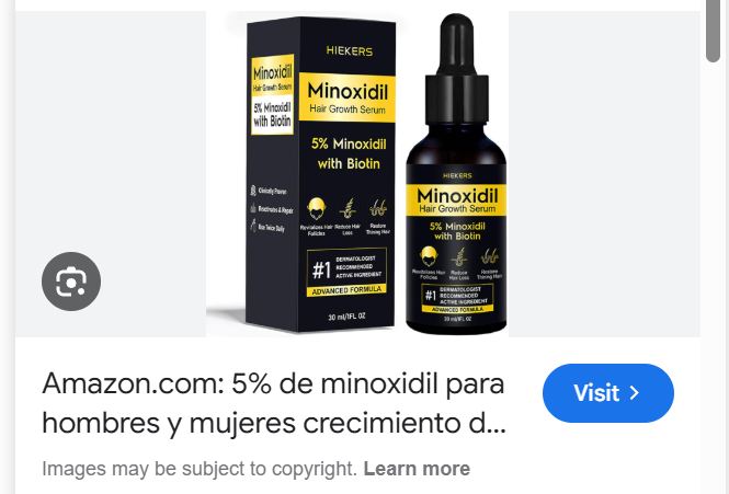 Hiekers Minoxidil 5% Hair Growth Serum with Biotin Hiekers