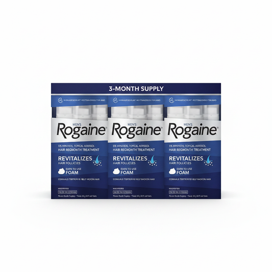 Men's Rogaine 5% Minoxidil Foam 3 Month Supply