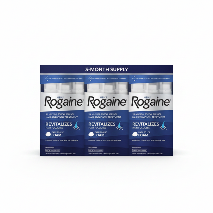 Men's Rogaine 5% Minoxidil Foam 3 Month Supply