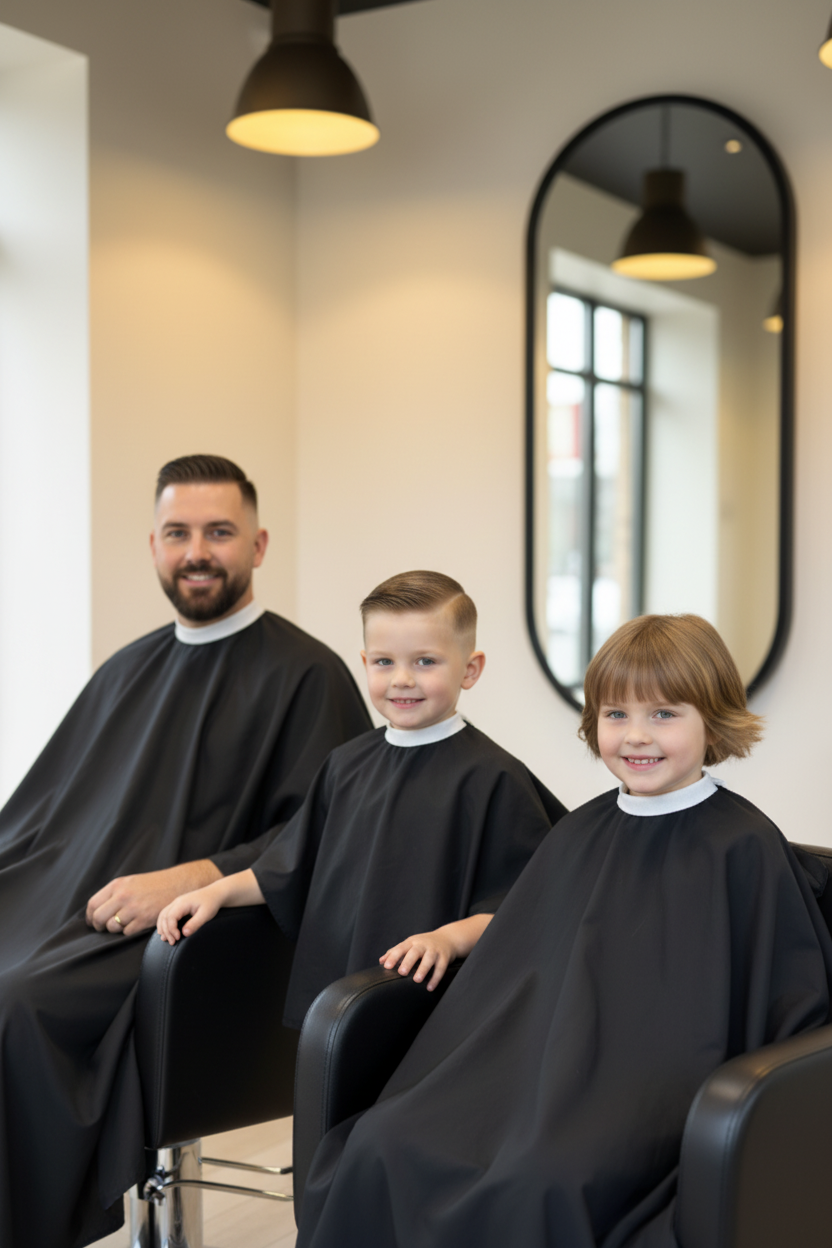 Family Combo 2 Father and 2 Children at Beauty Emporio Salon